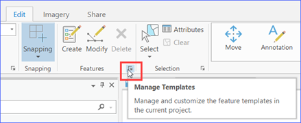 Select manage templates.