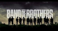image of soldiers standing in a line in Band of Brothers movie