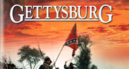 image of Confederate flag in Gettysburg movie