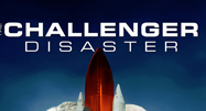 image of shuttle in Challenger Disaster movie poster