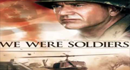 image of soldier and helicopter in We Were Soldiers movie poster