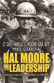 image of book jacket for Hal Moore on Leadership