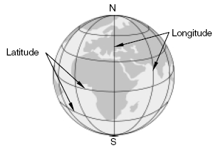 Earth with Latitude and Longitude