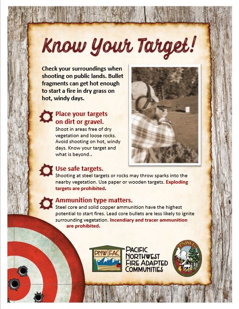 Know your target with photo of shooter and tips on shooting on public lands