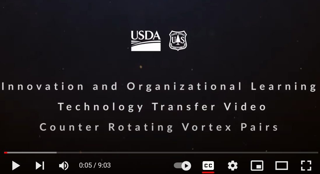 Screenshot  of Counter Rotating Vortex Pairs Video Tutorial on YouTube