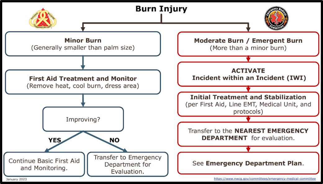 Figure 1: NWCG Burn Injury Protocols.