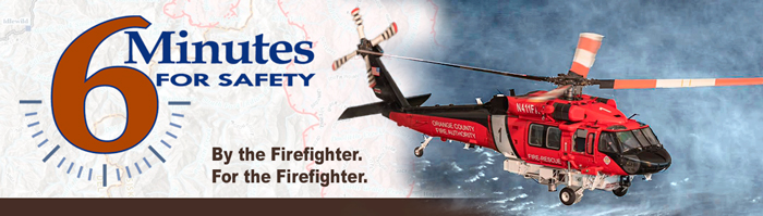 6MFS decorative banner with 6MFS logo on left and image of helicopter hovering over water on right.