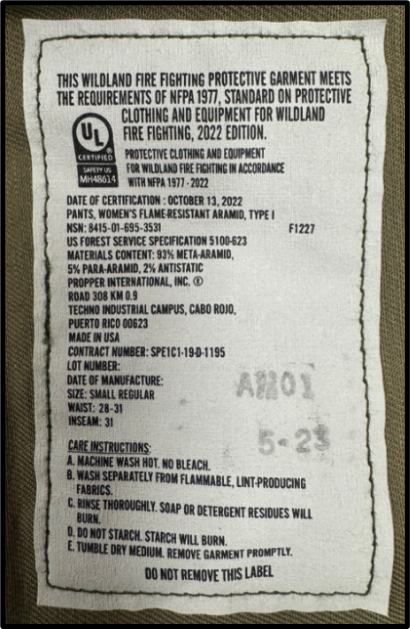 NFPA Label 4