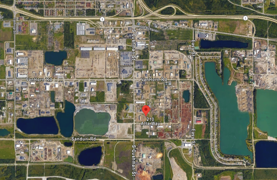 Google Map of Fairbanks Support Cache