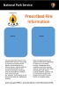 NPS Prescribed fire information board. with sleeves for flyers