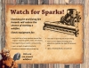 Watch for Sparks flyer with tractor and Smokey Bear