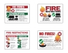 Fire restriction graphics