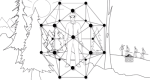 Drawing of an individual with points of margin surrounding them.