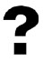 Bold question mark.