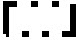 A rectangular box with outline around border broken.