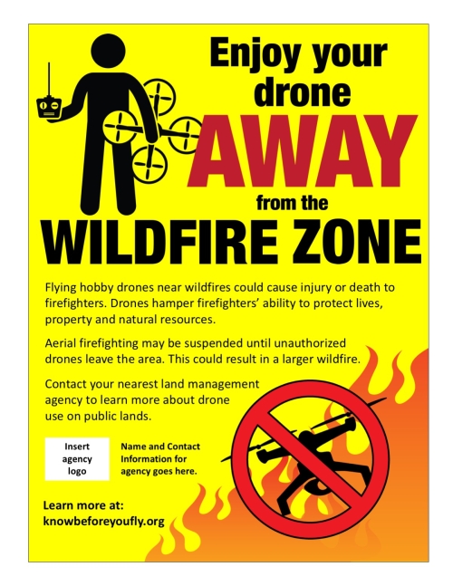 Enjoy your drone away from the wildfire zone