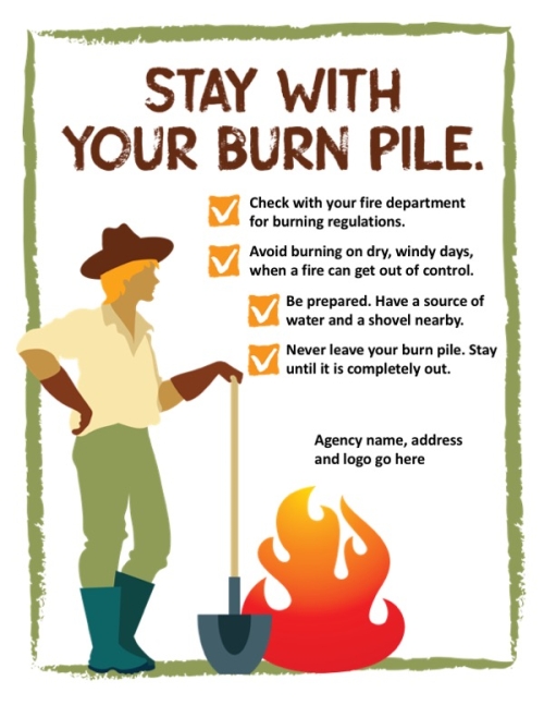 Stay with Your Burn Pile (no logos) | NWCG